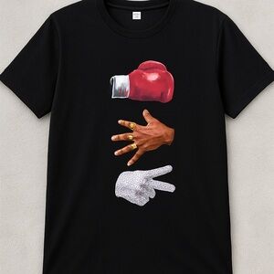 Legends Tee — Jordan, Jackson & Tyson Graphic Shirt | Black | Size M